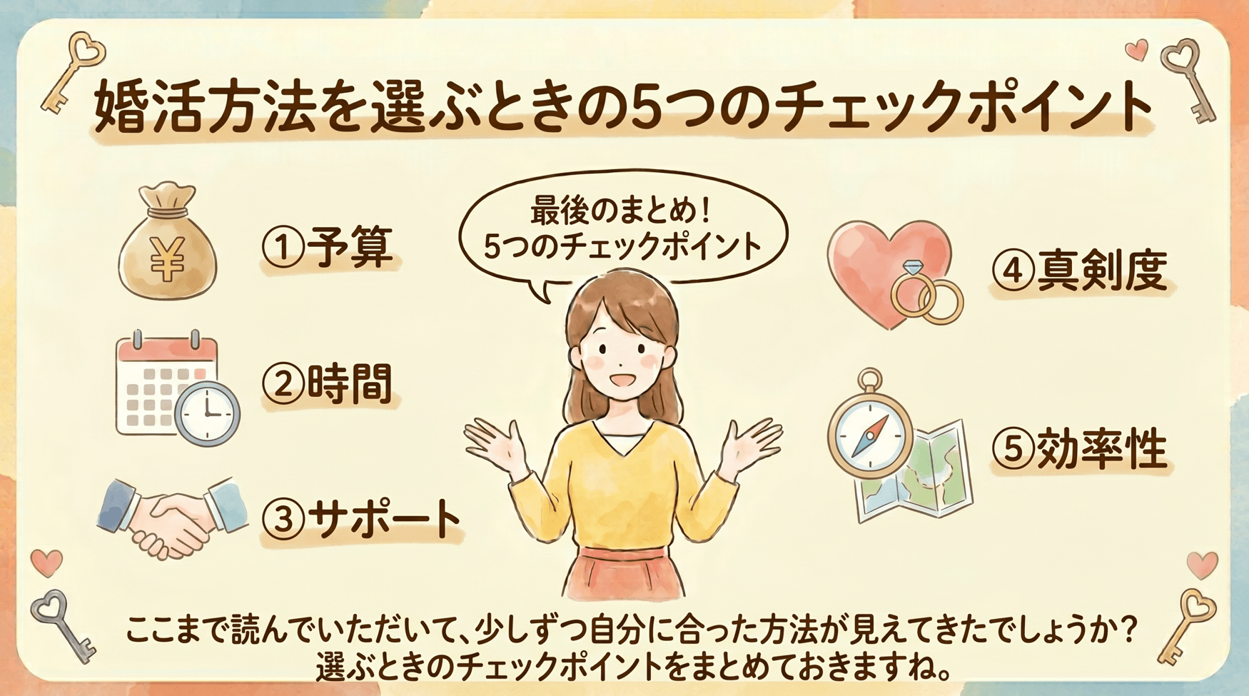 婚活方法を選ぶときの5つのチェックポイント