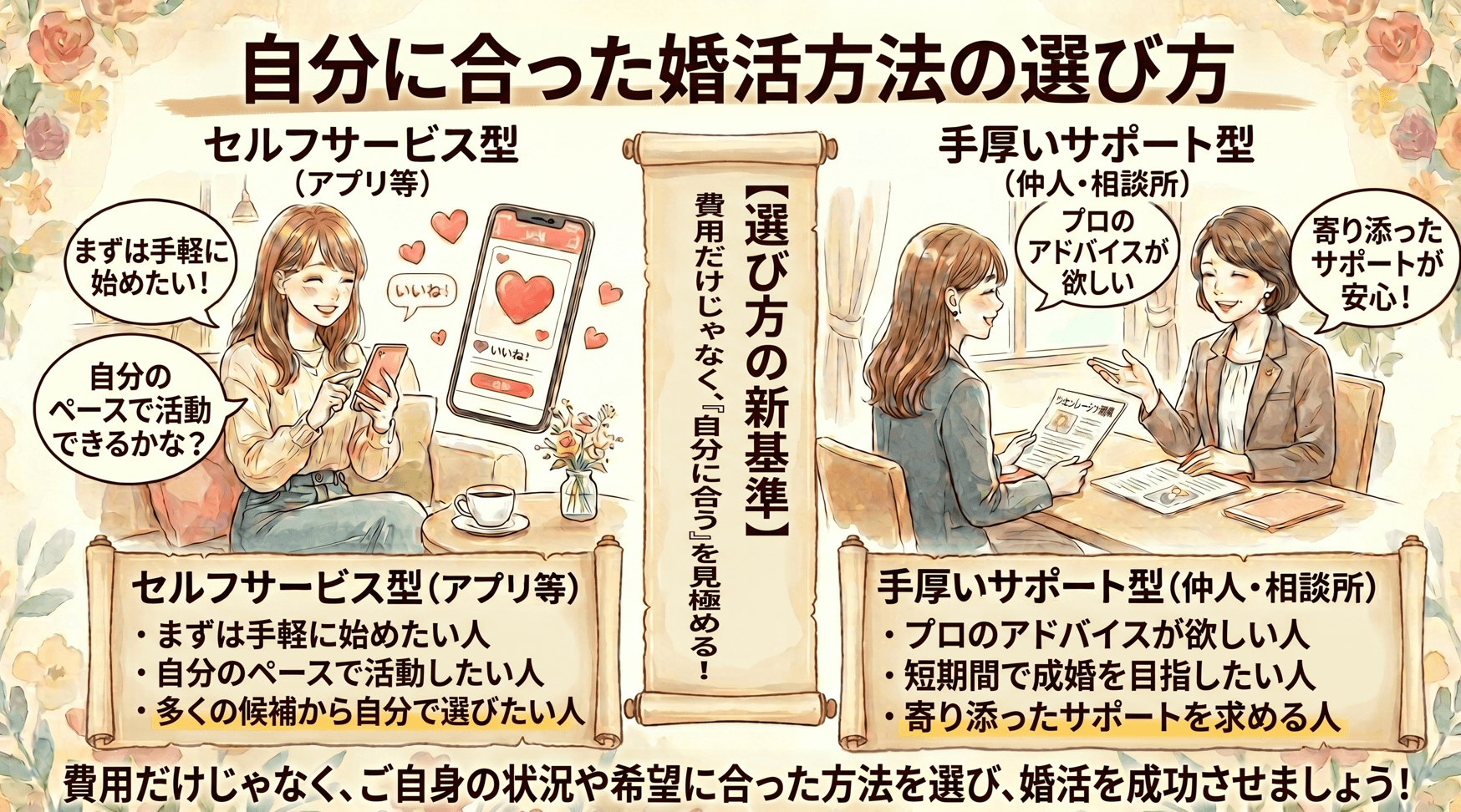 自分に合った婚活方法の選び方