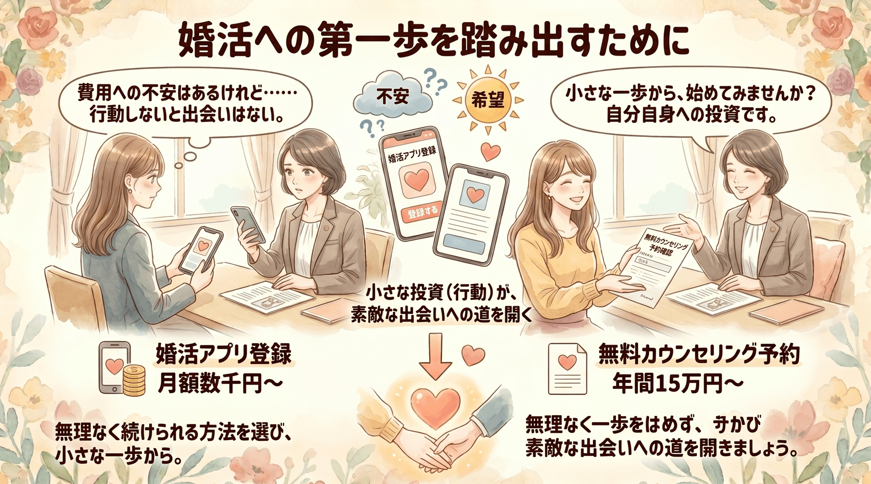 婚活への第一歩を踏み出すために