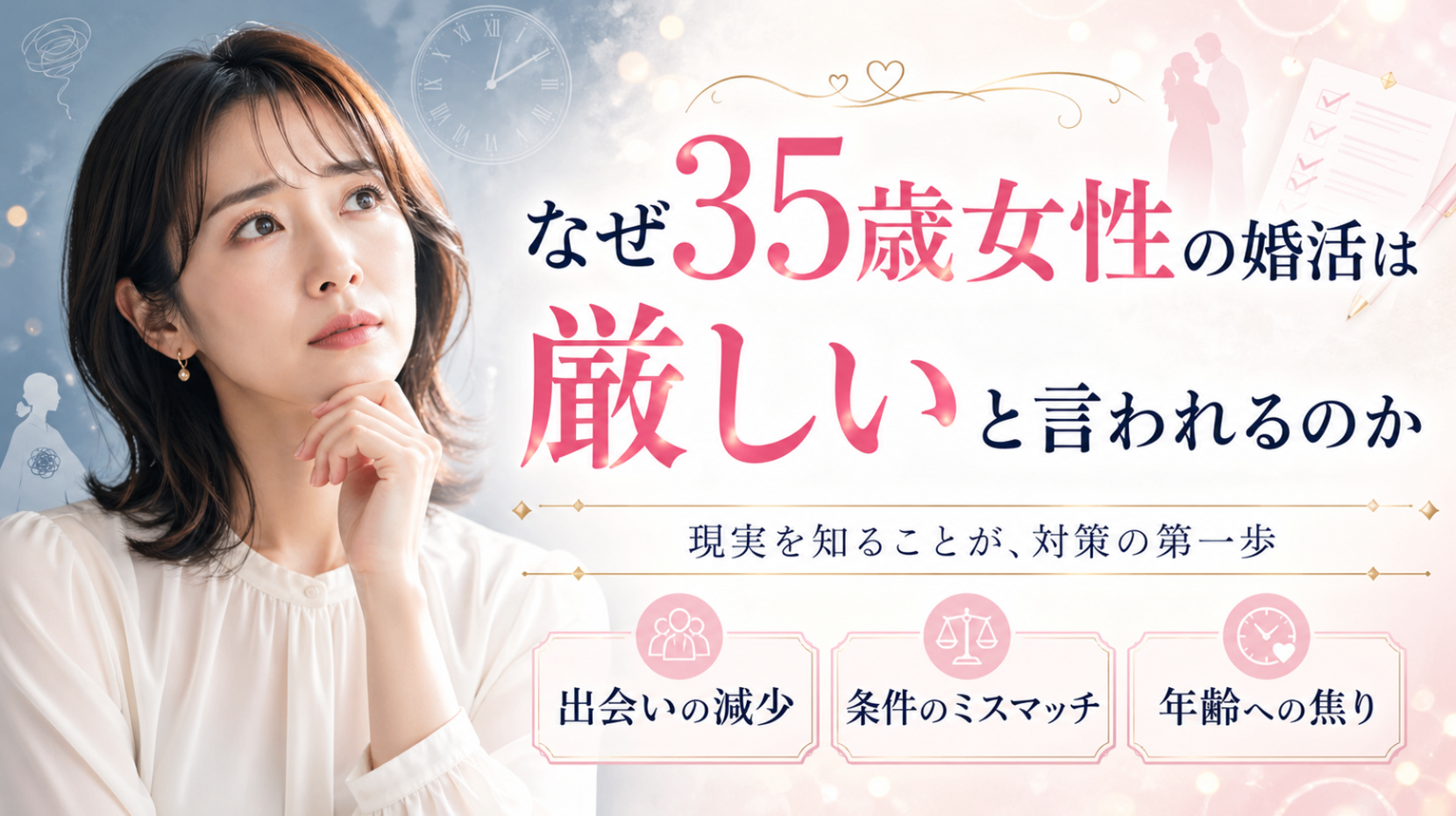 なぜ35歳女性の婚活は厳しいと言われるのか