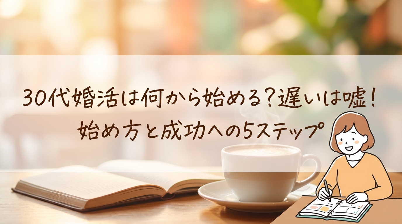 30代婚活は何から始める？遅いは嘘！始め方と成功への5ステップ