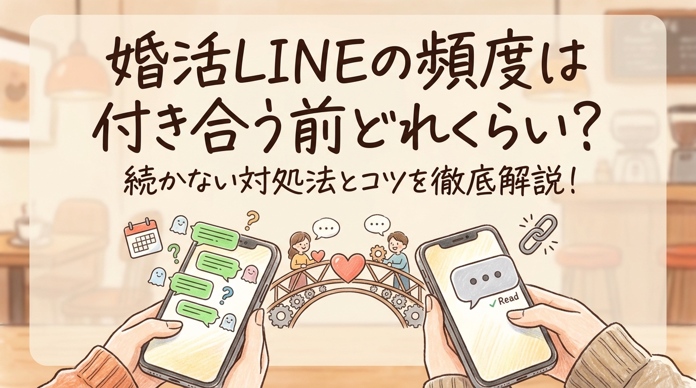 婚活LINEの頻度は付き合う前どれくらい？続かない対処法とコツを徹底解説！
