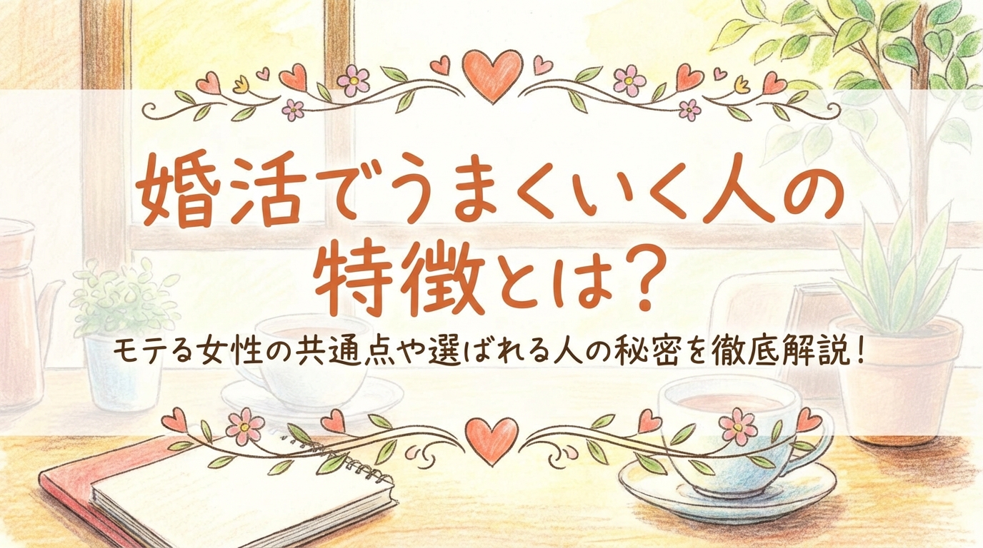 婚活でうまくいく人の特徴とは？モテる女性の共通点や選ばれる人の秘密を徹底解説！