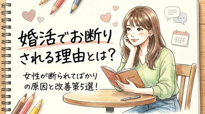 婚活でお断りされる理由とは？女性が断られてばかりの原因と改善策5選！