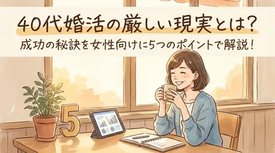 40代婚活の厳しい現実とは？成功の秘訣を女性向けに5つのポイントで解説！