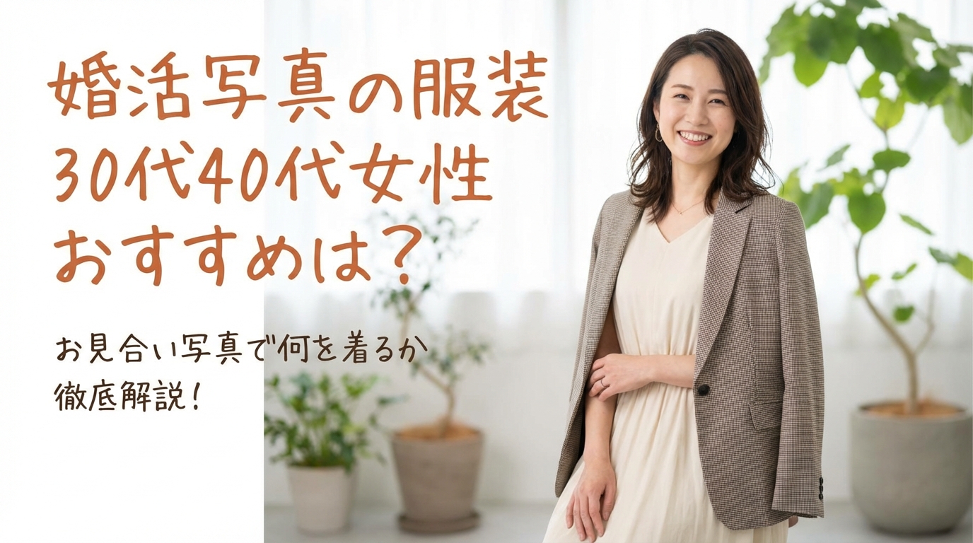婚活写真の服装30代40代女性おすすめは？お見合い写真で何を着るか徹底解説！