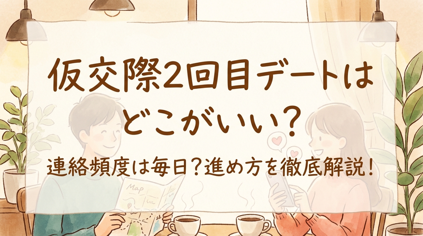 仮交際2回目デートはどこがいい？連絡頻度は毎日？進め方を徹底解説！