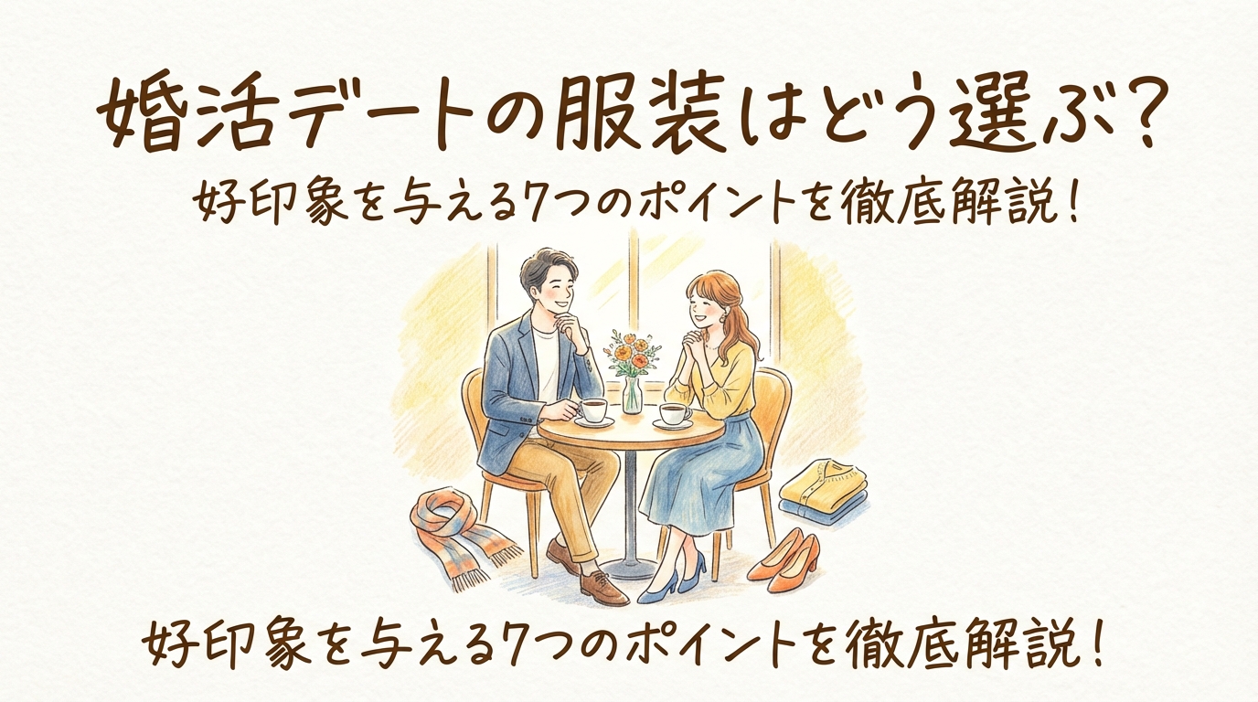 婚活デートの服装はどう選ぶ？好印象を与える7つのポイントを徹底解説！