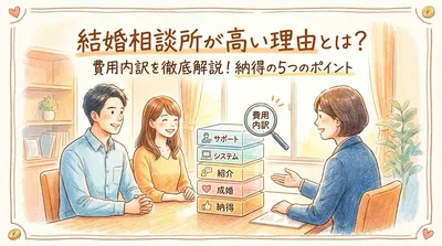 結婚相談所が高い理由とは？費用内訳を徹底解説！納得の5つのポイント