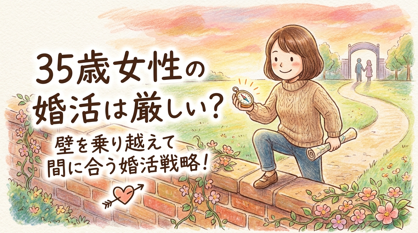 35歳女性の婚活は厳しい？壁を乗り越えて間に合う婚活戦略！