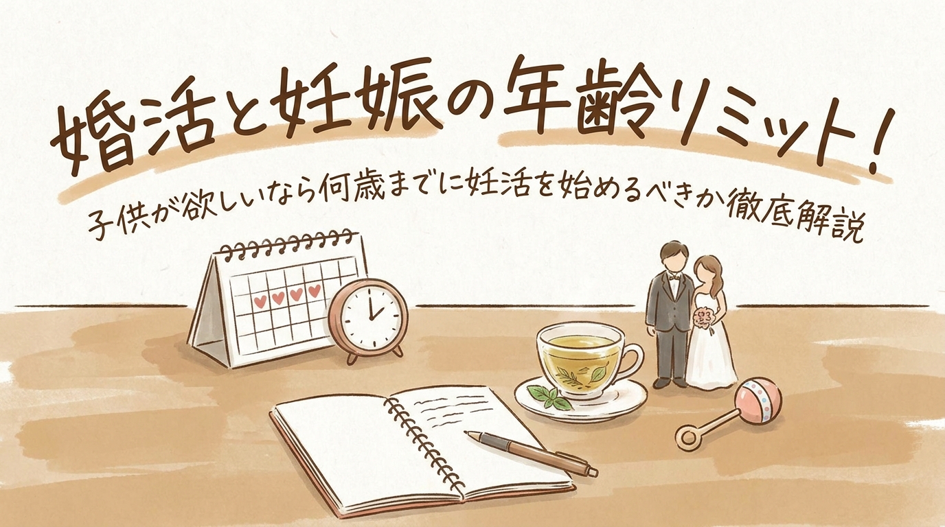 婚活と妊娠の年齢リミット！子供が欲しいなら何歳までに妊活を始めるべきか徹底解説