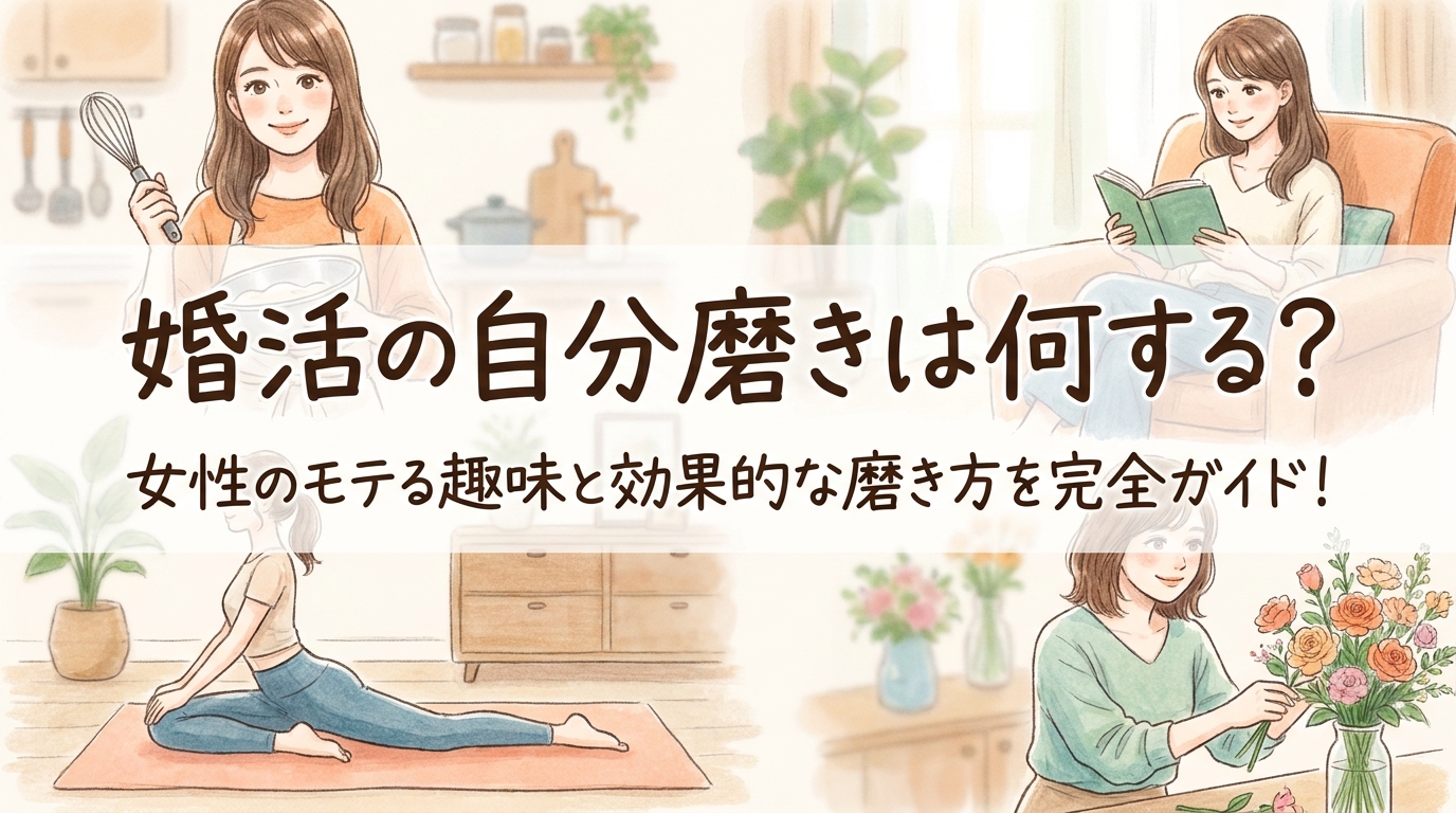 婚活の自分磨きは何する？女性のモテる趣味と効果的な磨き方を完全ガイド！