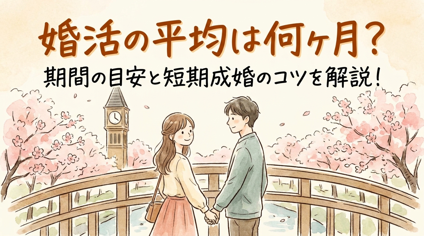 婚活の平均は何ヶ月？期間の目安と短期成婚のコツを解説！