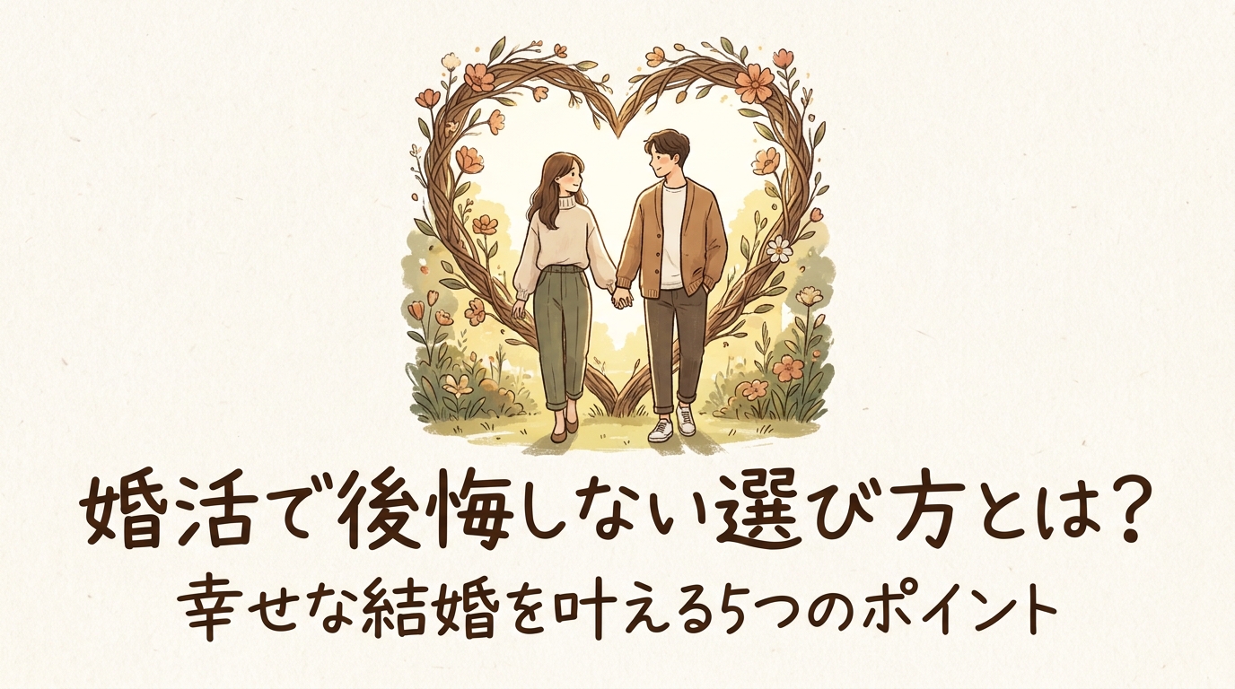 婚活で後悔しない選び方とは?幸せな結婚を叶える5つのポイント