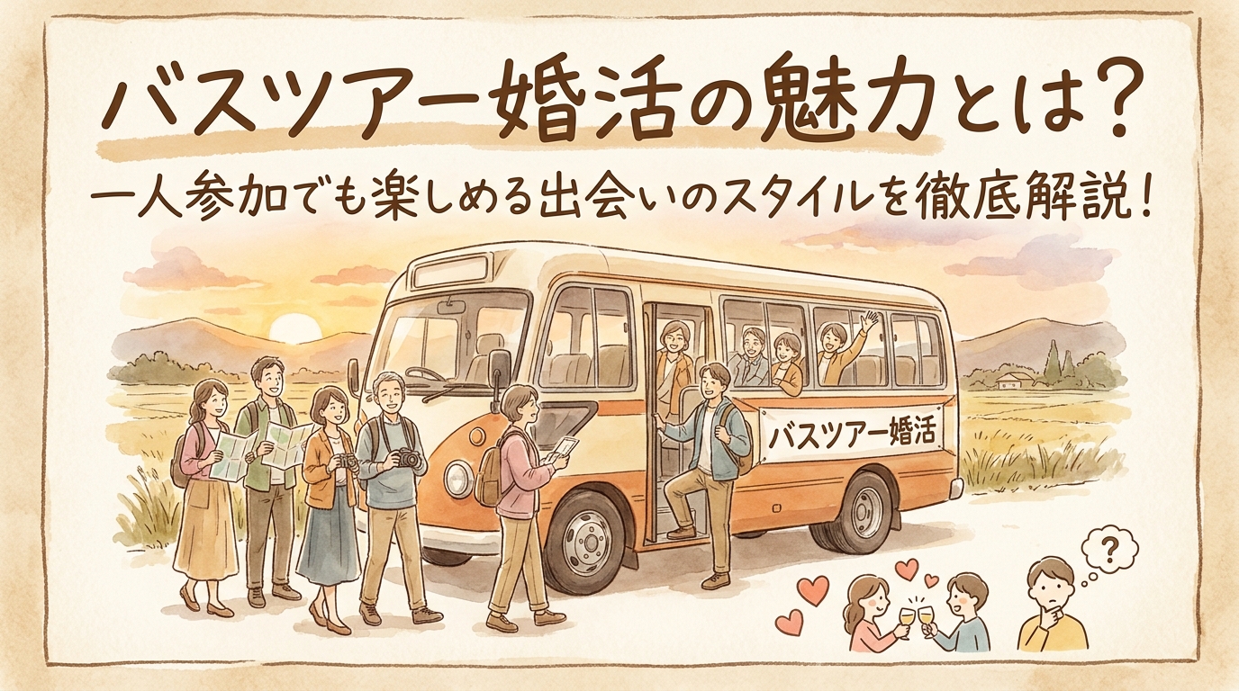バスツアー婚活の魅力とは？一人参加でも楽しめる出会いのスタイルを徹底解説！