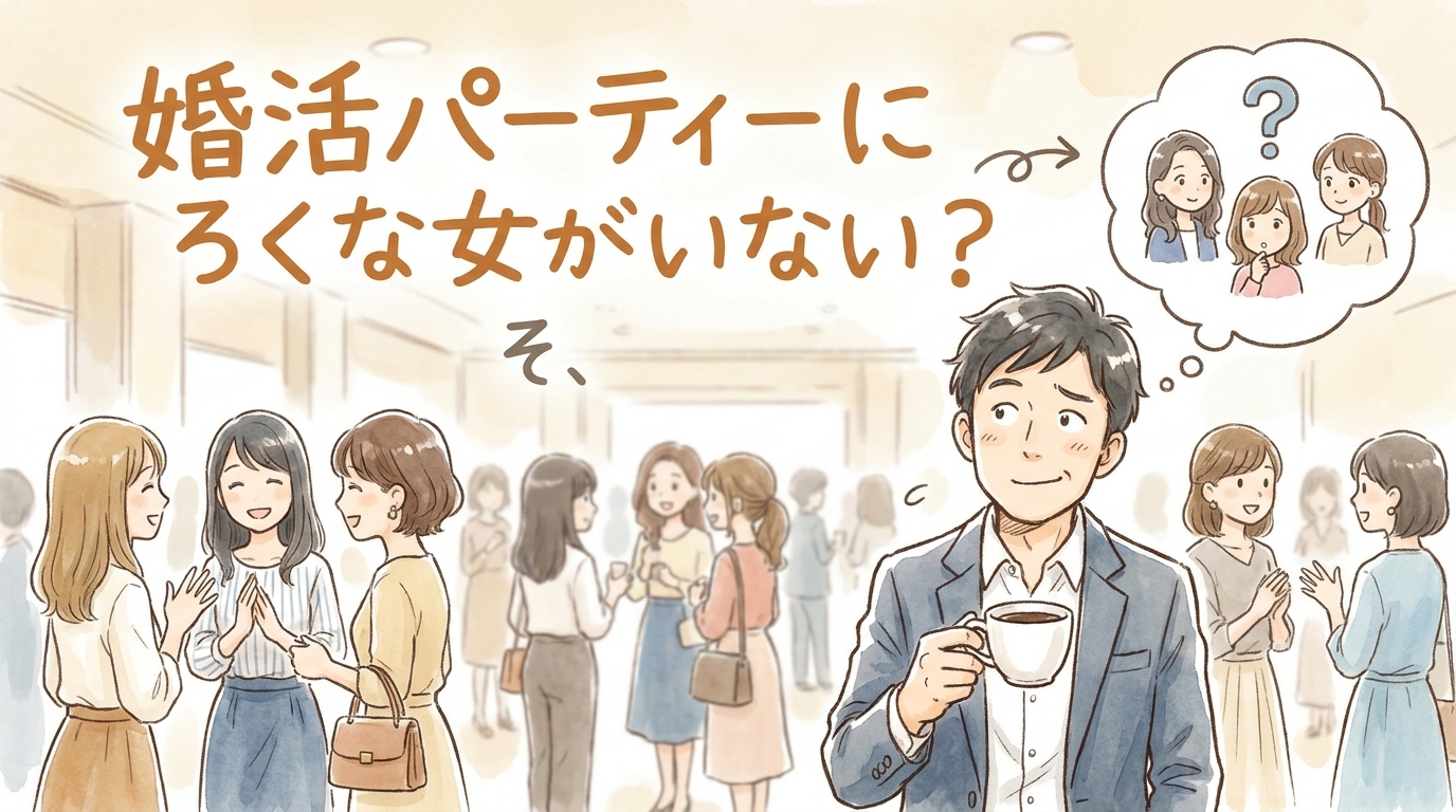婚活パーティーにろくな女がいない？その理由と解決策を徹底解説！