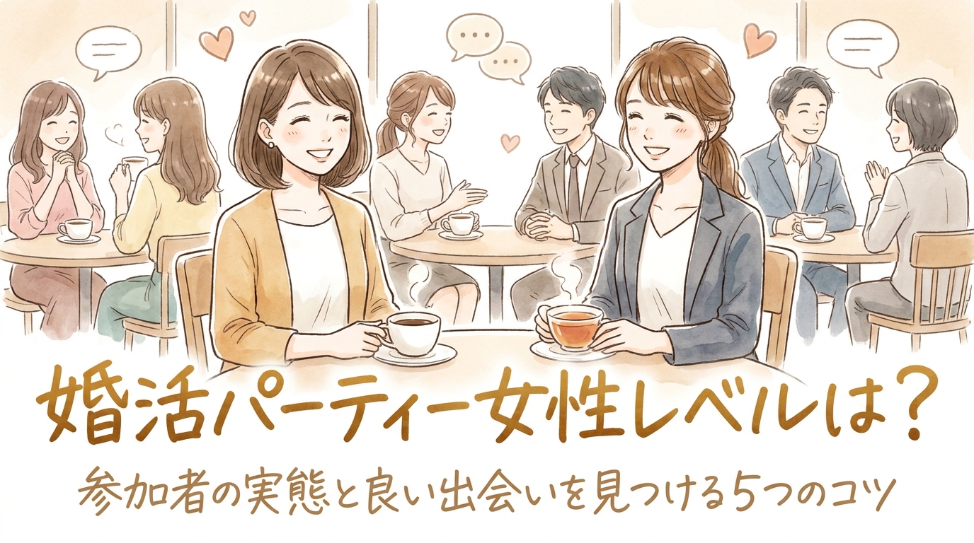 婚活パーティー女性レベルは？参加者の実態と良い出会いを見つける5つのコツ