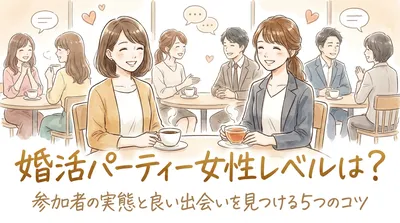 婚活パーティー女性レベルは？参加者の実態と良い出会いを見つける5つのコツ